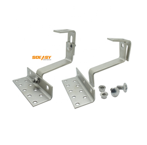 SOEASY <span class=keywords><strong>Crochet</strong></span> de fixation solaire en acier inoxydable SUS304 pour <span class=keywords><strong>toiture</strong></span>, réglable, installation rapide, universel pour tuiles romaines et plates, support PV pré-assemblé - Product Image 4