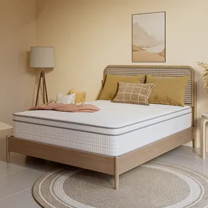 <span class=keywords><strong>Matelas</strong></span> <span class=keywords><strong>hybride</strong></span> en mousse à mémoire de forme de qualité supérieure <span class=keywords><strong>Matelas</strong></span> à ressorts ensachés hypoallergénique <span class=keywords><strong>Matelas</strong></span> double King Qurrn Size Roll in a Box - Product Image 2