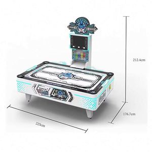 Table de mini-hockey sur air d'intérieur avec marqueur électronique de table, pucks et marteaux pour enfants, cadeau, fournisseur en gros - Product Image 5