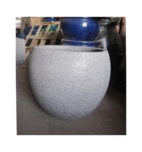 Terrazzo Eco-Friendly Durable Modern Round Cement Flower Pot Planter for Home & Garden - Product Image 1