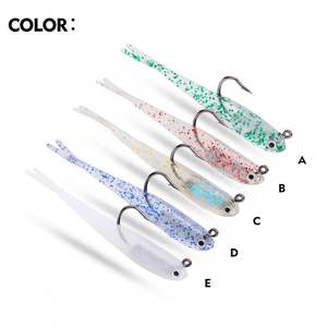 Topline Silicone esche da <span class=keywords><strong>pesca</strong></span> morbido esca artificiale <span class=keywords><strong>con</strong></span> ami testa di piombo Jig swimming per acqua salata e acqua dolce - Product Image 3