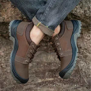 Leather PU Security Hiking Boots Industrial Steel Toe Oil Resistant China Safety Shoes Agent