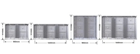 Écran LED d'extérieur étanche IP65 960*960mm pour panneau d'affichage routier, avec modules 480mm*320mm P4.4 P5.7 P6.67 P8 P10