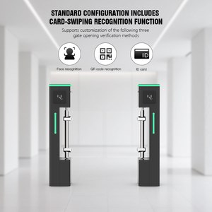 Hcw cw490 đáng tin cậy truy cập ngoài trời Quản lý cho người đi bộ swing turnstile cổng IP42 bảo vệ nhận dạng khuôn mặt RFID - Product Image 4