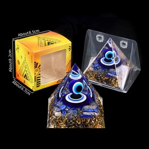 Œil du Diable Pierre de Sérénité 6cm Ornements Énergétiques Approvisionnement Transfrontalier Artisanat en Cristal Pyramidal - Product Image 4