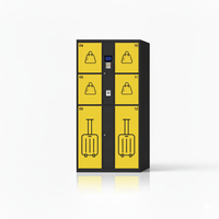 Casier de rangement intelligent électronique assemblé, résistant à l'humidité, durable, résistant à la rouille, 8 compartiments pour le libre-service