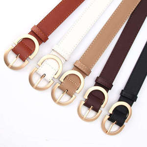 La Nueva Versión Coreana del Cinturón de Piel Sintética Simple y Versátil para Mujer, Estilo Informal - Product Image 1