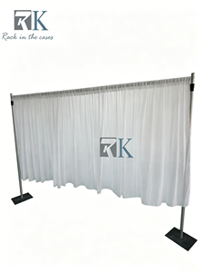 High Quality Pipe and Drape Aluminum <b>Standing</b> Curtain System <b>Backdrop</b> Pipe Kit for Wedding Event - Product Image 1