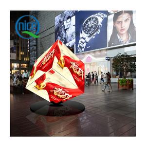 Impermeable P2.5 P3 P4 P5 al aire libre LED Video Cube Display Screen HD 3D Led Magic Cube Sign Square Creative Rubiks LED Cube Display - Product Image 1