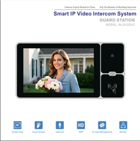 Système de sonnette vidéo IP intelligente en métal ABS pour appartement, 1080P POE, vision nocturne, étanche, écran LCD TFT 10 pouces