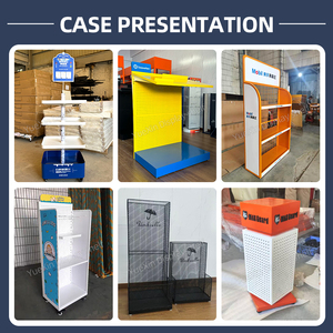 Tùy chỉnh đa chức năng di động xoay ánh sáng hiển thị giá kim loại hiện đại đứng cho cửa hàng bán lẻ và sử dụng siêu thị - Product Image 3