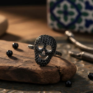 Skull Unique Design <b>Adjustable</b> <b>Ring</b> Open <b>Ring</b> Design Silver <b>Adjustable</b> <b>Ring</b> in Turkish Wholesale Handcrafted Silver Jewelry - Product Image 3