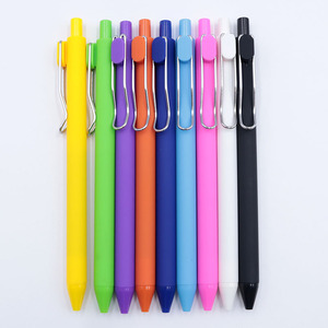 Stylo en plastique de style Coutour de stylo de contour curvy coloré promotionnel de stylo à bille en plastique bon marché - Product Image 3