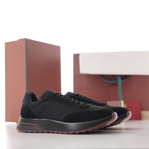 Zapatillas Deportivas Casuales para Hombre LP Cushion Walk, Zapatos Deportivos Negros Cómodos con Forro de Tejido de Punto, Cierre de Cremallera, Diseño a Rayas, Talla Grande - Product Image 1