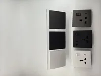 Interrupteur et prise murale au design doux au toucher, norme britannique, pour câblage électrique domestique