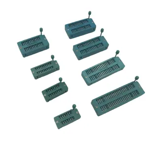 IC Test Universal ZIF Socket 40 pin socket dip 2.54mm connector mated by 7.62/15.24mm plug tin plated