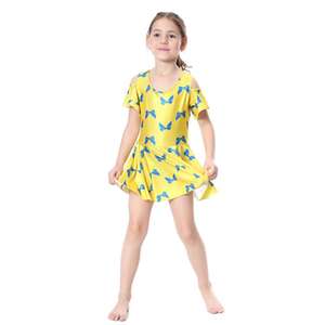 Maillot de bain une pièce pour jeunes filles, imprimé animal, sportswear pour enfants, avec des caractéristiques anti-UV et séchage rapide - Product Image 6