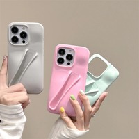Coque de téléphone en silicone souple pour maquillage, étui portable pour brillant à lèvres, compatible avec Samsung Galaxy S24+ S23 S24 Ultra S23 Plus A14 A15 A54