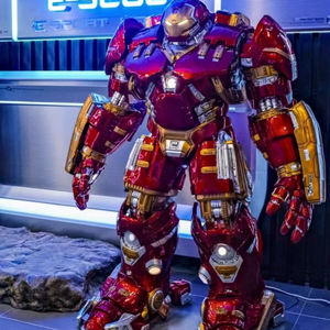 Marvel 1/1 a grandezza naturale statua ironman decorazione per la casa MK7 MK50 MK85 scultura artigianale in resina 2 metri con luci - Product Image 6