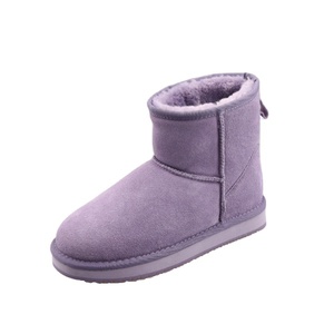 BSCI Ugh Classic Short Cow Suede Winter <strong>Women</strong> Ankle Snow <strong>Sheepskin</strong> Fur Australian <strong>Boots</strong> - Product Image 4