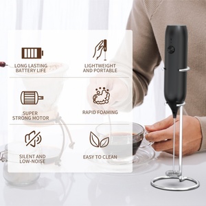 Minimalist Design Usb Electric Automatic Rechargeable Portable Milk Frother for MATCHA - Product Image 2