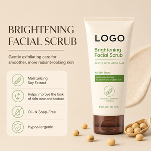 Exfoliante Facial Blanqueador de Marca Privada, Ilumina, Mejora la Piel Opaca, Mejora la Claridad de la Piel, Extracto de Soya, Para Todo Tipo de Piel - Product Image 1
