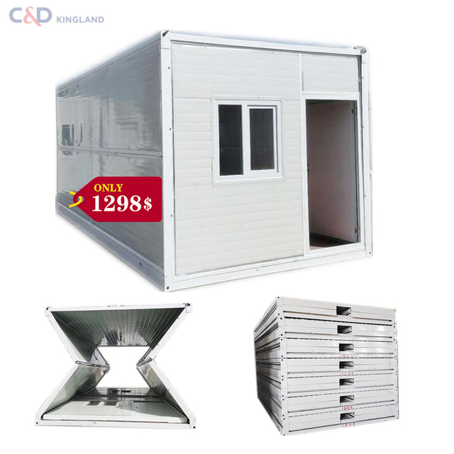 Professional Manufacturer Folding Container House Hut Folding Cabin Container Houses Foldable Modular Home