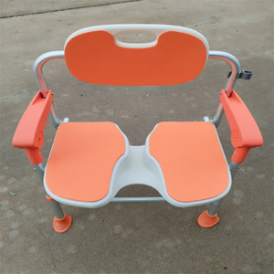 Oren Tabouret de douche pliable pour salle de bain, capacité de 100 kg, accoudoirs antidérapants pour personnes âgées, handicapées, femmes enceintes - Product Image 1