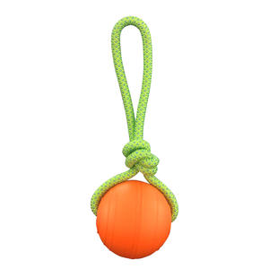 Grensoverschrijdende Nieuwe Eva-Materiaal Hond Speelgoed Bal Touw Milieuvriendelijk Buiten Interactief Touwtrekken Zoete Stijl Hond Kauwspeelgoed - Product Image 6