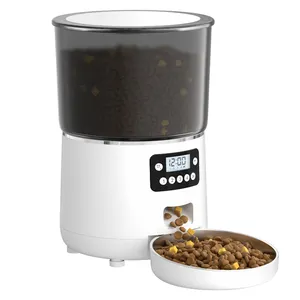 Nuovo Volume personalizzabile colori bianco nero 4L Pet Feeder Smart Dog e gatto automatico Dispenser cibo alimentatore