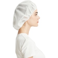 Casquette médicale chirurgicale pelucheuse OEM pour infirmière en PP non tissé plissé jetable pour infirmière et couvre-chaussures