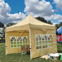 Tente pliante automatique Tengqing robuste 3x3 m type étendu, idéale pour événements extérieurs, impression de logo, usage commercial
