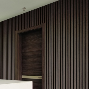 Pannelli Acustici Decorativi Akupanels in Legno Impiallacciato <span class=keywords><strong>MDF</strong></span> con Doghe e Fogli in Feltro PET per Soffitto e Parete - Product Image 5