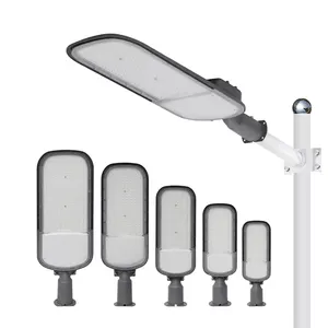 Hochwertige Straßen laterne Garten Outdoor LED Straßen laternen Kopf einstellbarer Winkel Wasserdicht DC Aluminium Flächen leuchte 80