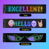 Letrero LED 16*96, Pantalla LED Flexible, Portátil, Ecológica, con USB, Resistente al Agua IP65, Panel de Visualización LED para Decoración