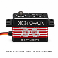 Servomoteur de voiture RC 1/10 XQ-BLS325 25KG Brushless Numérique à profil bas Étanche Engrenage en acier inoxydable Tout en aluminium 8.4V OEM