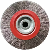 Brosse circulaire industrielle DIY OEM en acier inoxydable de 250 mm/10 pouces pour le polissage et la décarburation