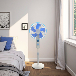 Ventilador Oscilante de 16 Pulgadas con Altura Ajustable, Base Independiente, Aspas de Plástico, para Uso en Exteriores, Hoteles y Hogares - Product Image 2