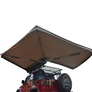 핫 세일 270 도 수동 오픈 지붕 우산 텐트 알루미늄 합금 2.5m 2m 자동차 측면 천막 270 도