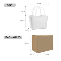 Panier de rangement en plastique Portable poignée Compression caractéristique pour organiser l'essentiel salle de bain collège dortoir cuisine Camp
