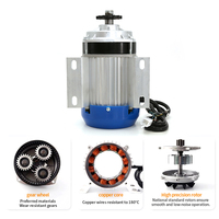 Kit de conversion moteur central CC sans balais 60V 48V 1500W pour moto électrique, trottinette électrique et système de propulsion de vélo électrique - Vente en gros usine