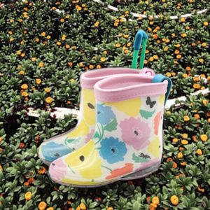 Custom Hot <b>Baby</b> Boys Girls Waterproof Midi <b>Rain</b> Shoes Anti-slip Toddlers Transparent Welly PVC Summer Autumn Cotton Lining - Product Image 2