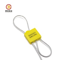 BCC604 Sello de cable de doble bloqueo Sello de cable de contenedor Sello de cable de alambre amarillo