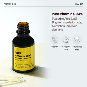 เซรั่มวิตามินซี 23% ยี่ห้อ FRANKLY เซรั่มเข้มข้นจากเกาหลี สำหรับผิวขาวกระจ่างใส ลดฝ้า กระ จุดด่างดำ สารต้านอนุมูลอิสระเข้มข้น - Product Image 3