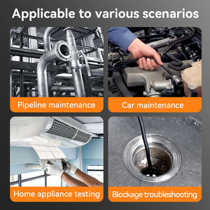 C50 Atacado Portátil 5 Polegada Impermeável Endoscópio Industrial 8mm Tubo Rígido Vídeo Borescope Inspecionar Câmera Ferramentas de Reparo de Esgoto - Product Image 5