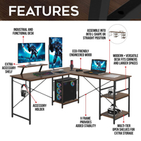 AJUNION, gran oferta, mesa de juego profesional de bajo precio, mesa de escritorio de Pc de diseño Reversible, mesa de Jugador versátil para juegos