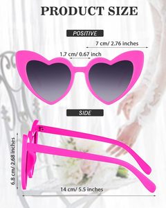 Wholesale VANTUR Durable Plastic Team <b>Bride</b> Heart-Shaped Sunglasses for Wedding Party and <b>Bride</b> <b>to</b> <b>Be</b> <b>Decorations</b> - Product Image 3