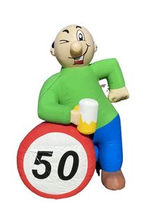Figura Inflable Gigante Personalizada de Personaje Masculino con Impresión Vívida y Jarra de Cerveza para Celebración de Día de Nacimiento de <span class=keywords><strong>50</strong></span> Años, Evento Comercial - Product Image 4