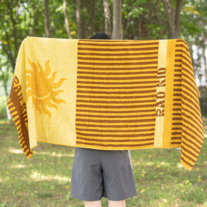 Bán Buôn 100% Cotton Biểu Tượng Tùy Chỉnh Thiết Kế Dày Bãi Biển Khăn Bông Terry Thêm Lớn Bãi Biển Du Lịch Khăn Tắm Với Logo - Product Image 3
