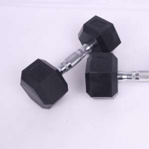 Usine Hotsale Home <span class=keywords><strong>Gym</strong></span> Fitness Equipment 10kg Haltères hexagonales en caoutchouc de fonte pour l'exercice d'haltérophilie - Product Image 5